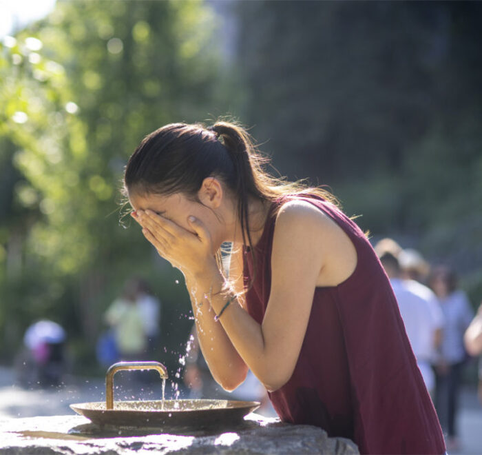 il gesto dell'acqua lourdes