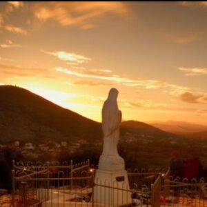 Gospa podbrodo tramonto