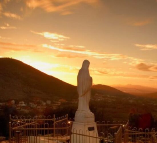Gospa podbrodo tramonto