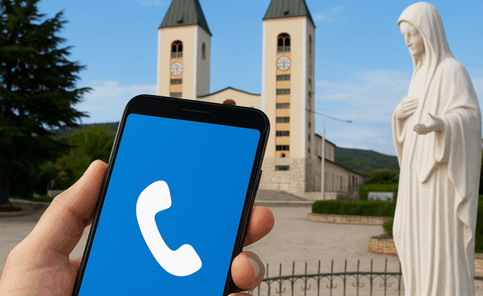 Telefonare a Medjugorje